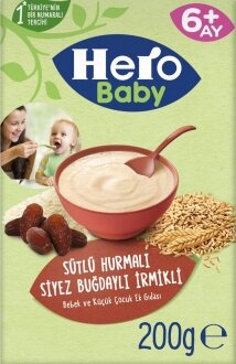 Hero Baby Sütlü Hurmalı Siyez Buğdaylı İrmikli 200 gr Kaşık Mama kullananlar yorumlar